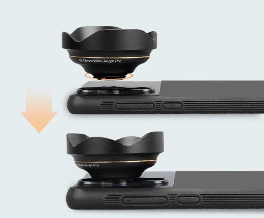 Ốp lưng Iphone tích hợp Ren 17mm hỗ trợ điện thoại gắn lens, ống kính hỗ trợ 17mm