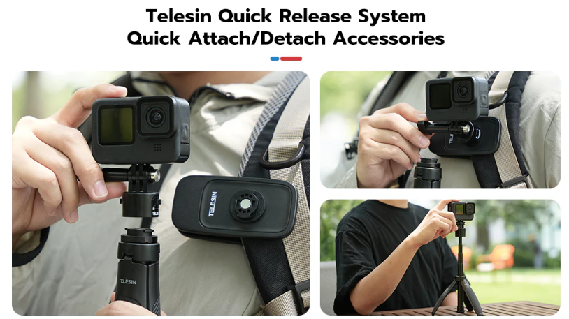 Gậy kiêm Tripod Telesin kéo dài 40cm cho Gopro Action Insta360 Ace Pro