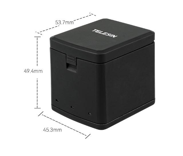 Hộp Sạc và Pin TELESIN GoPro Hero 5 6 7 8 BLACK