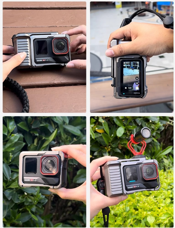 Tay cầm kim loại YOOCUANG cho Insta360 Ace Pro 2 chụp hình đường phố đa dạng - YOOCUANG Xplorer Grip Kit StreetGrip Vlog