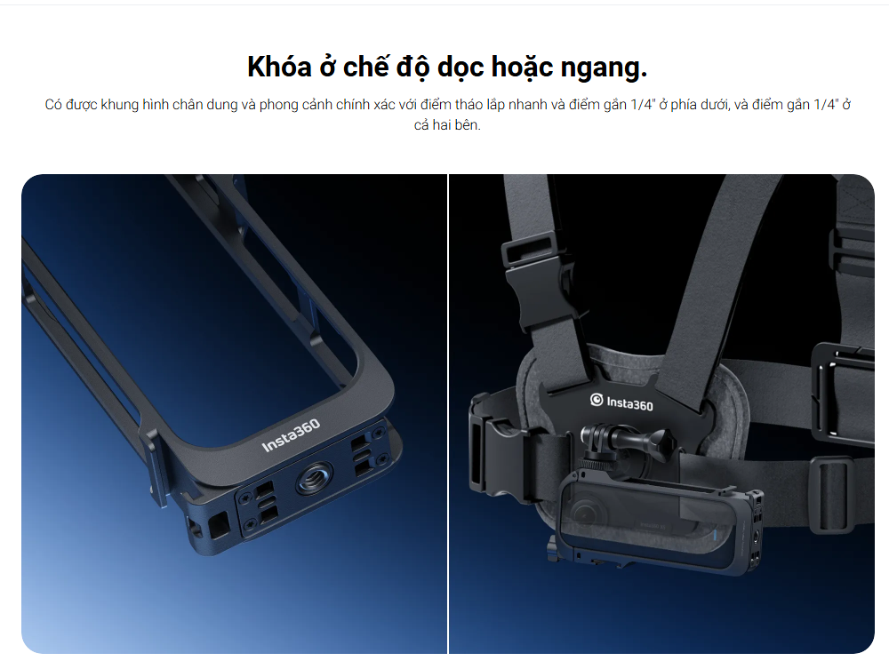 Insta360 X5 Utility Frame - Khung nhôm tiện ích cứng cáp bảo vệ camera