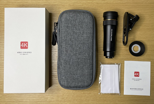 Ống kính lens Tele 300mm (10X) cho điện thoại phóng đại xoá phông cực tốt, dộ nét cao