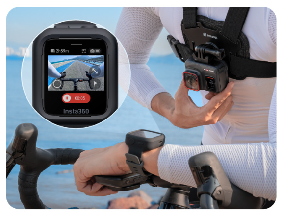 Remote GPS Preview Insta360 X4 Ace Pro 2/Ace Pro điều khiển hỗ trợ dữ liệu GPS thực tế