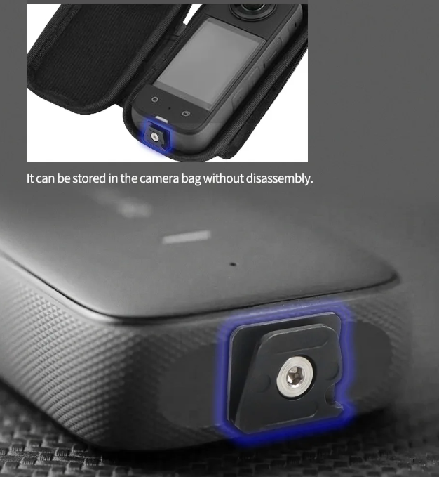 Ngàm CNC thao tác nhanh cho Actioncam Gopro Insta360 Osmo Action chắc chắn