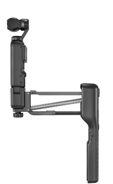 Tay cầm hấp thụ lực Osmo Pocket 3 giúp ổn định hình ảnh kiêm khung bảo vệ