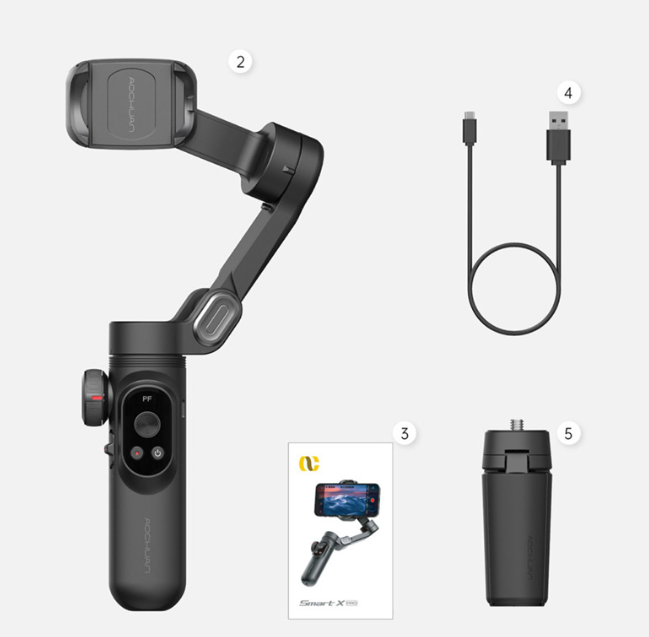 Gimbal Smart X Pro Tay cầm chống rung, Gymbal hỗ trợ quay phim, chụp ảnh chuyên nghiệp