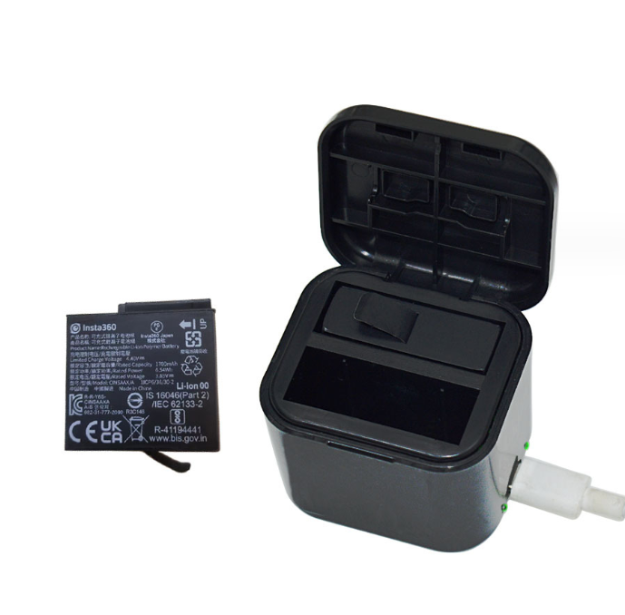 Hộp sạc và Pin Insta360 Ace Ace Pro dung lượng cao thay thế pin theo máy