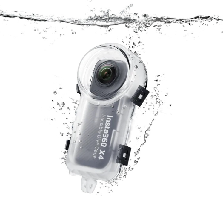 Dive Case Invisible Insta360 X4 - Khung chống nước tàng hình hoàn toàn cho Insta360 X4 bơi lặn sâu