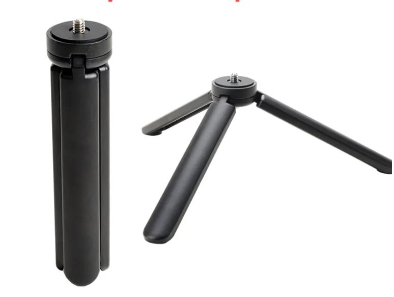 Tripod hợp kim nhôm gấp gọn bằng có ốc 1/4'' cho máy ảnh Gimbal