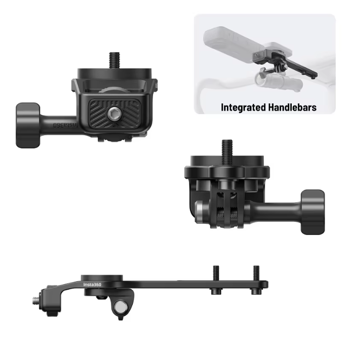 Phụ kiện gắn Ghi đông xe đạp gắn Insta360 X4 X3 X2 tích hợp đồng hồ  dễ dàng chắc chắn