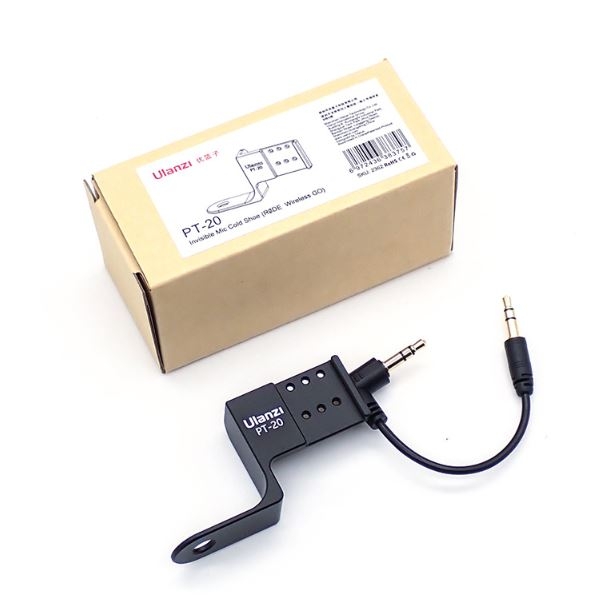 Ngàm Cold Shoe PT-20 Tàng Hình Kèm Adapter Insta360 One X2 X3 X4 chuyên dụng cho Mic Rode Wireless go Mic