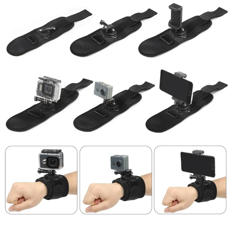 Dây đeo tay xoay được 360 độ cho Gopro, Action camera
