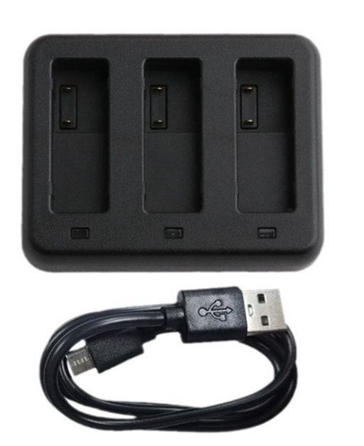 Pin 2100mAh cho Action 5 Pro 4 3 thay thế và Hộp sạc pin có đèn báo tiện lợi