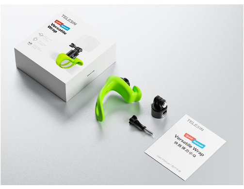 Đai cao su Telesin cố định Action Cam dễ dàng Thao tác nhanh Gopro Insta360 Ace pro Osmo Acion 4 3 - chính Hãng
