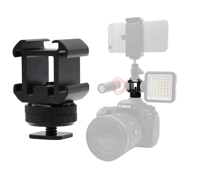 Ngàm gắn 3 chân mở rộng cho máy ảnh, đèn flash, micro và monitor
