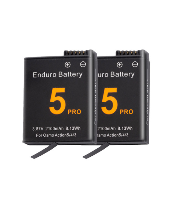 Pin 2100mAh cho Action 5 Pro 4 3 thay thế và Hộp sạc pin có đèn báo tiện lợi
