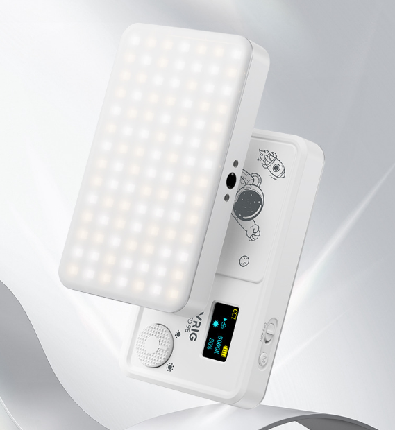 Đèn Vrig FD98 hỗ trợ điện thoại máy ảnh quay phim chụp hình dung lượng pin lớn