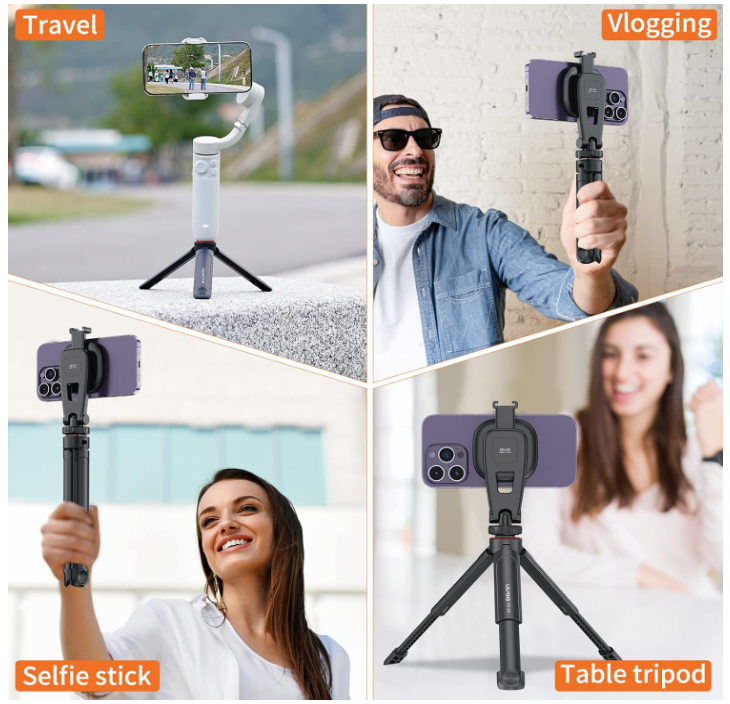 Tripod nhựa Vrig TP 05 gắn gimbal máy ảnh giá đỡ điện thoại đèn trợ sáng