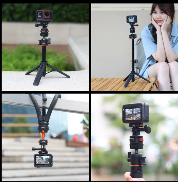 Ngàm Vrig AC 12 13 14 thao tác nhanh cho Actioncam Gopro Insta360 Osmo Action
