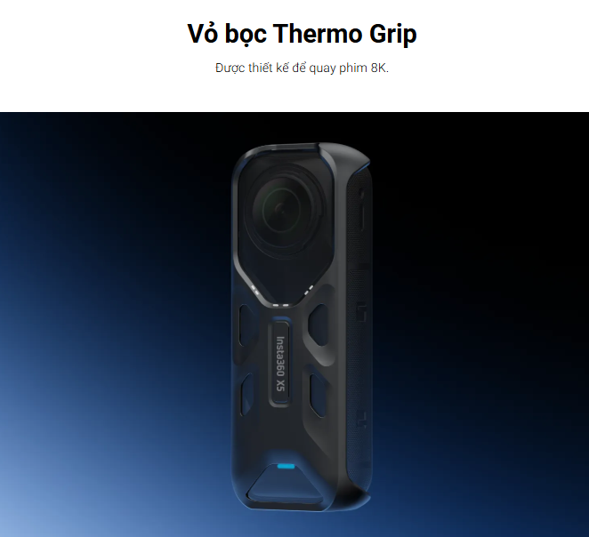 Insta360 X5 Thermo Grip Cover - Vỏ bảo vệ giúp tản nhiệt cho camera
