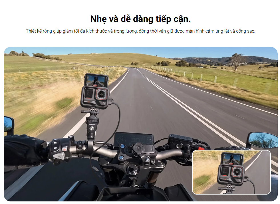 Khung Frame gắn dọc Insta360 Ace Pro 2 Ace Pro dễ dàng nhanh chóng