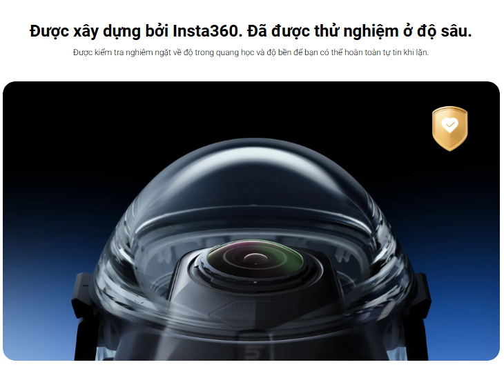 Insta360 X5 Invisible Dive Case - Khung chống nước tàng hình lặn sâu bảo vệ camera