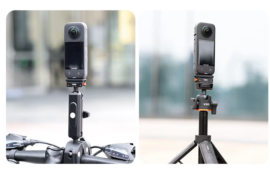 Ngàm Vrig AC 07 cho Insta360 Ace Pro Pro 2 X2 X3 X4 X5 Gopro 12 thao lắp nhanh ngàm chắc chắn
