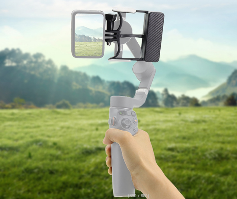Giá đỡ gấn Actioncam lên Gimbal DJI osmo chắc chắn Gopro Osmo Action