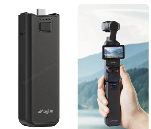 Pin sạc aMagisn 4500mAh Osmo Pocket 3 kéo dài thời lượng quay