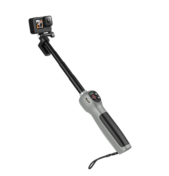 Gậy 85cm kiêm Remote Bluetooth cho Gopro 13 12 11 10 9 8 Black chống nước bơi lặn biển tiện lợi