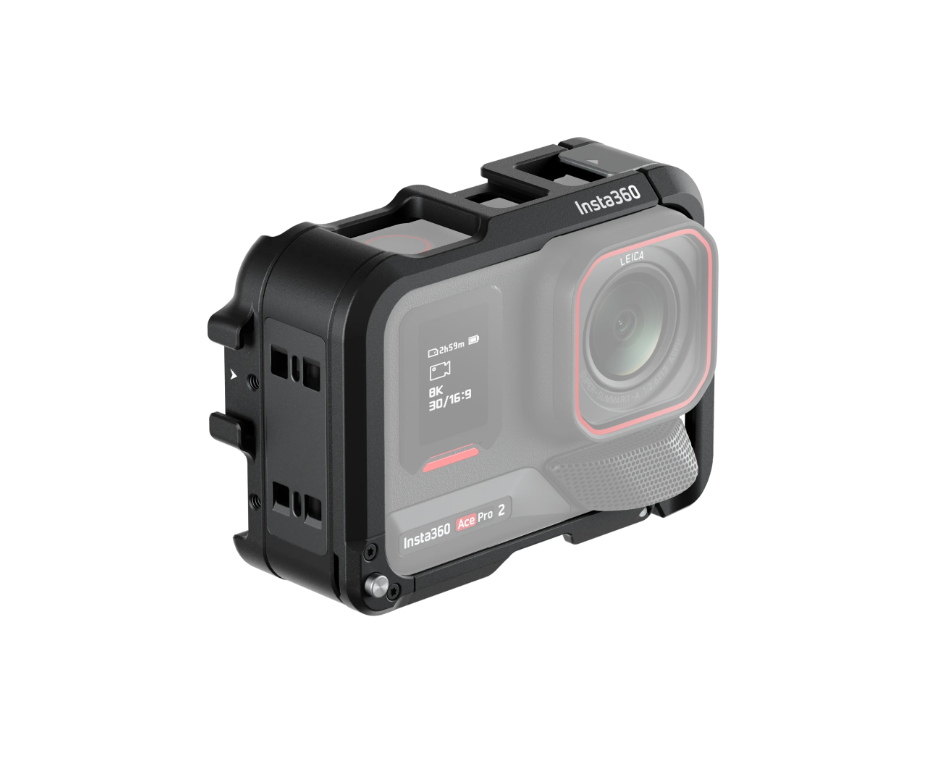 Utility Frame Insta360 Ace Pro/ Pro 2 khung hợp kim bảo vệ chắc chắn có ngàm gắn mic đèn