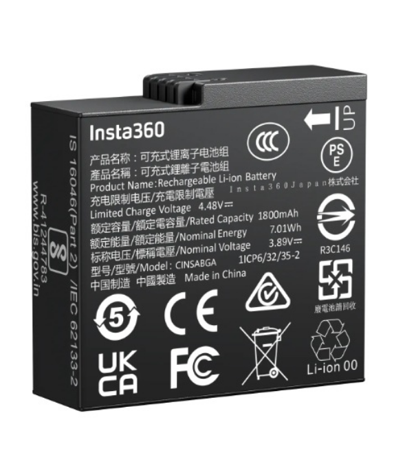 Pin và Dock sạc nhanh dành cho Insta360 Ace/Ace Pro 2 - Hàng Chính Hãng