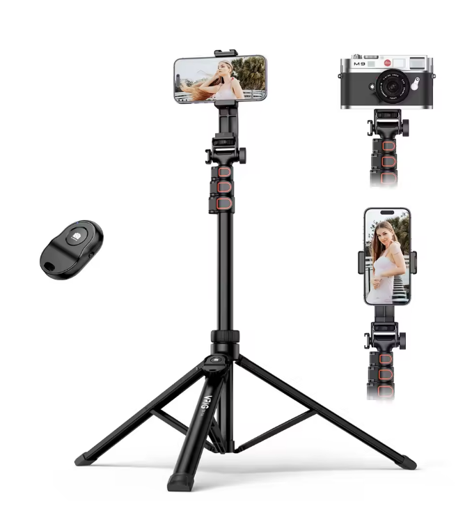 Tripod Vrig Tp 14 kéo dài 1m6 nhôm cứng cáp hỗ trợ nhiều thiết bị gimbal, điện thoại Actioncam, máy ảnh