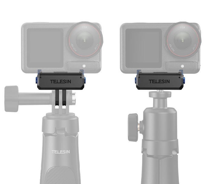 Ngàm Telesin Osmo Action 5 4 3 Osmo 360 Nano tích hợp ren 1/4 tiện lợi