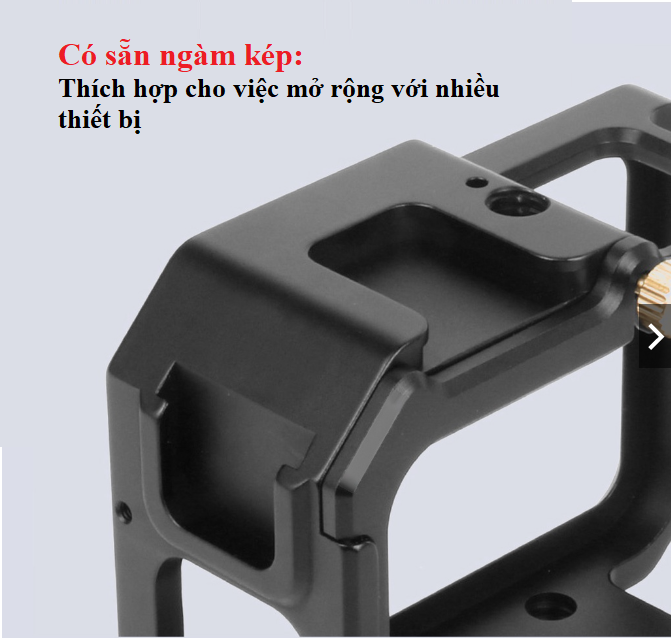 Khung nhôm siêu nhẹ bảo vệ cho Gopro Hero 13 12 11 10 9 Black