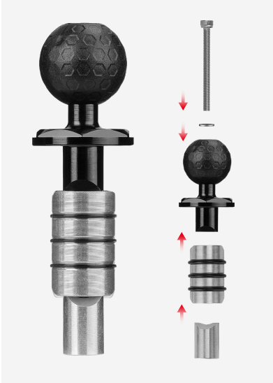Giá đỡ gắn chảng ba bi 25mm ghi đông xe máy moto hỗ trợ gắn nhiều thiết bị