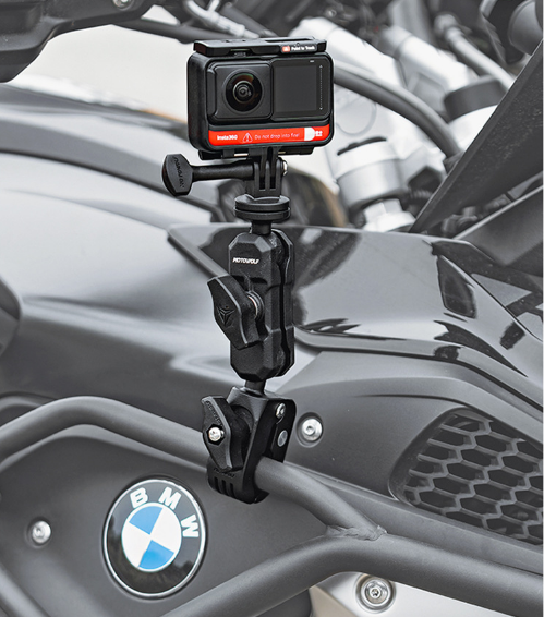 Kẹp kim loại Motowolf găn Actioncam Gopro Insta360 Action