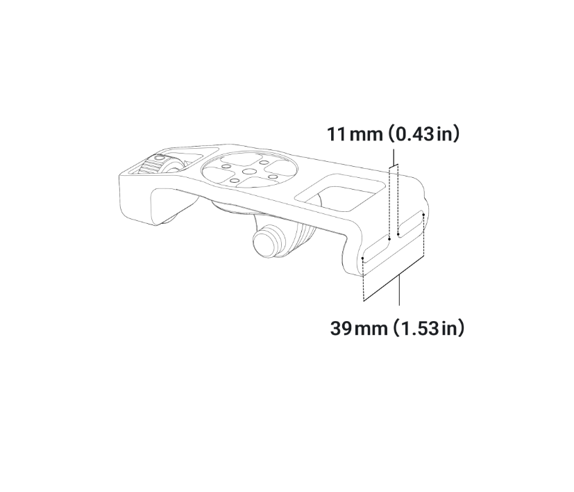Phụ kiện gắn Ghi đông xe đạp gắn Insta360 X4 X3 X2 - Bike Computer Mount