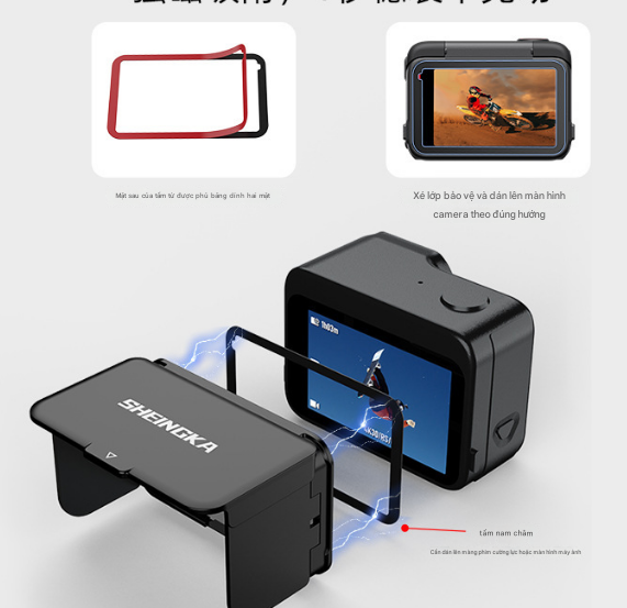 Tấm che màn hình Insta360 Ace Pro/ Pro 2 hít nam châm thuận tiện dễ tháo lắp