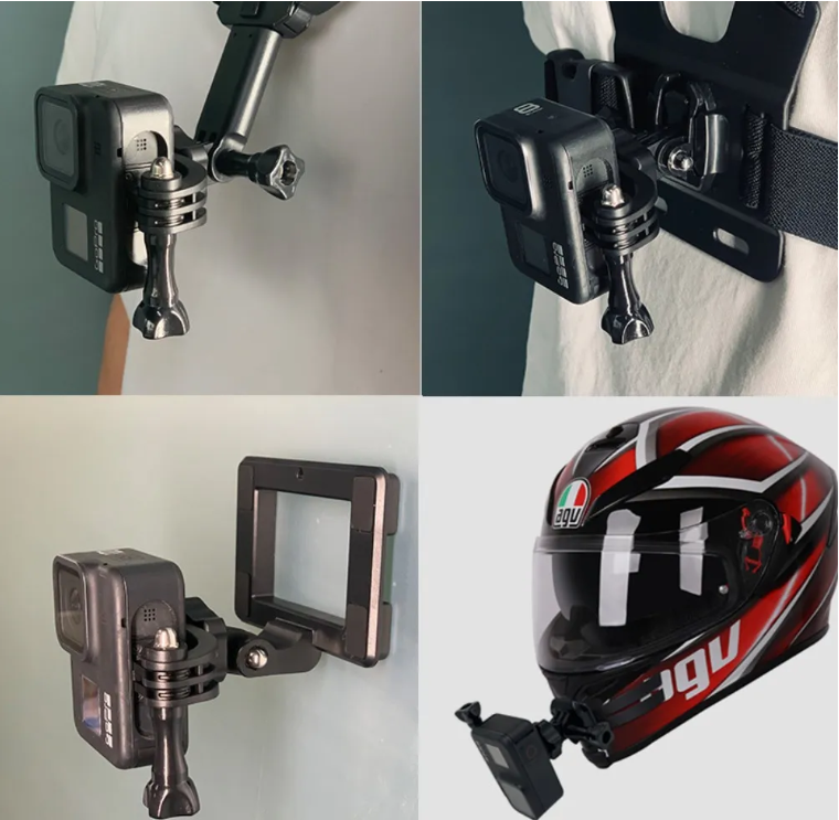 Mout xoay dọc Gắn Gopro có thể chỉnh được 0 - 360 độ