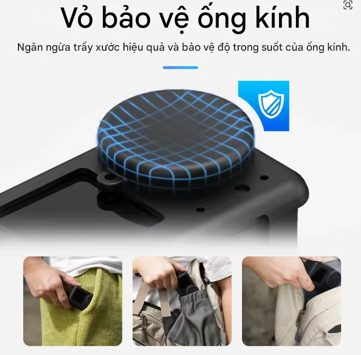 Silicon Telesin DJI Action 5 Pro 4 3 bảo vệ máy camera chống rơi va đập