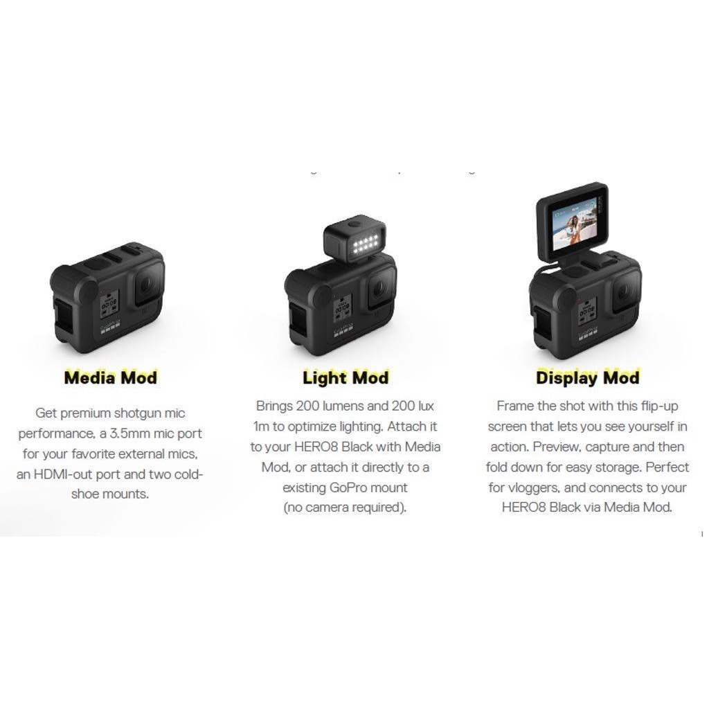 Media Mod cho Gopro Hero 8 Black Chính Hãng Gopro