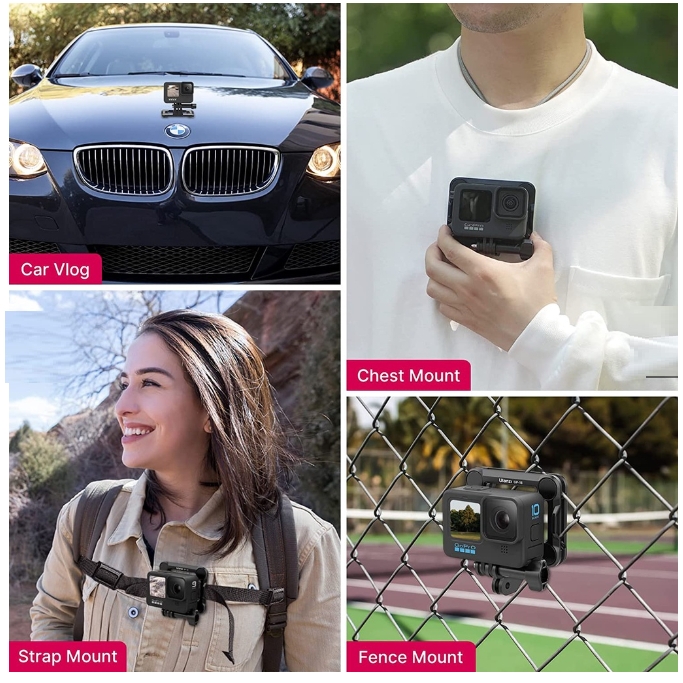 Đế Nam Châm Ulanzi GP-16 Ngàm Nam Châm Thao Tác Nhanh Cho Gopro, Camera Hành Động