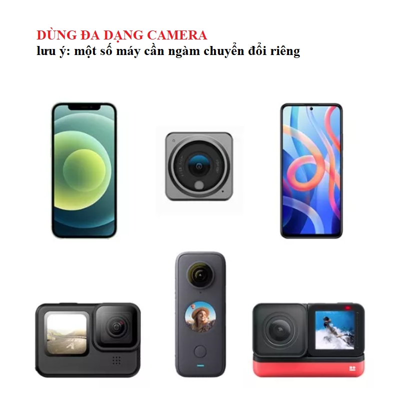 Vòng đeo cổ TELESIN dành cho Gopro , gắn điện thoại và Action camera