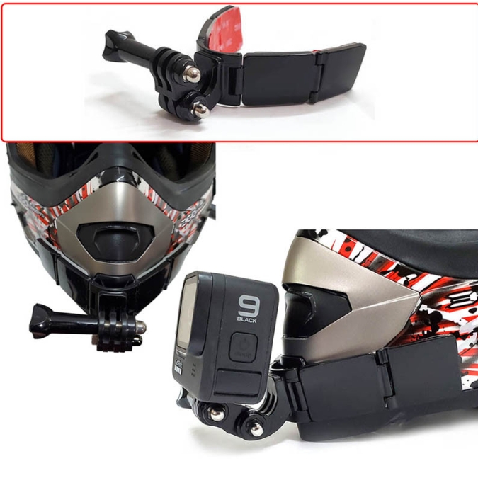 Mount dán cằm TUYU cao cấp dành cho mọi loại nón Fullface gắn ActionCam Gopro