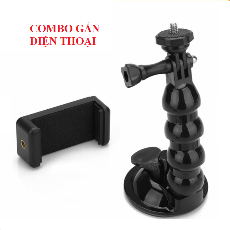 Đế Hút Chân Không Gắn Xe Hơi Điều Chỉnh Được Cho Gopro Action