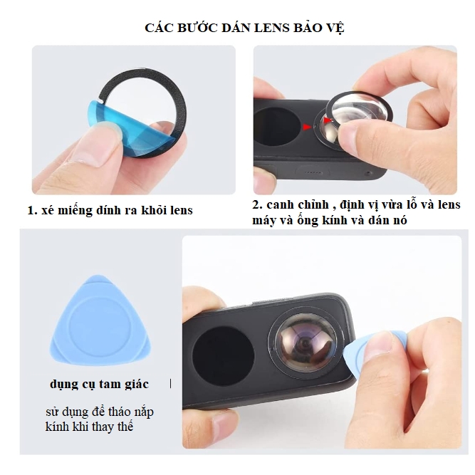 Insta360 X3 Sticky Lens Guard - Miếng Bảo Vệ Ống Kính Camera Insta360 ONE X3