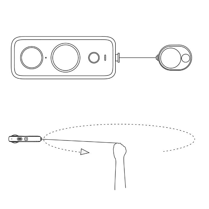 Insta360 Bullet Time Cord Cho Insta360 One X2 X3