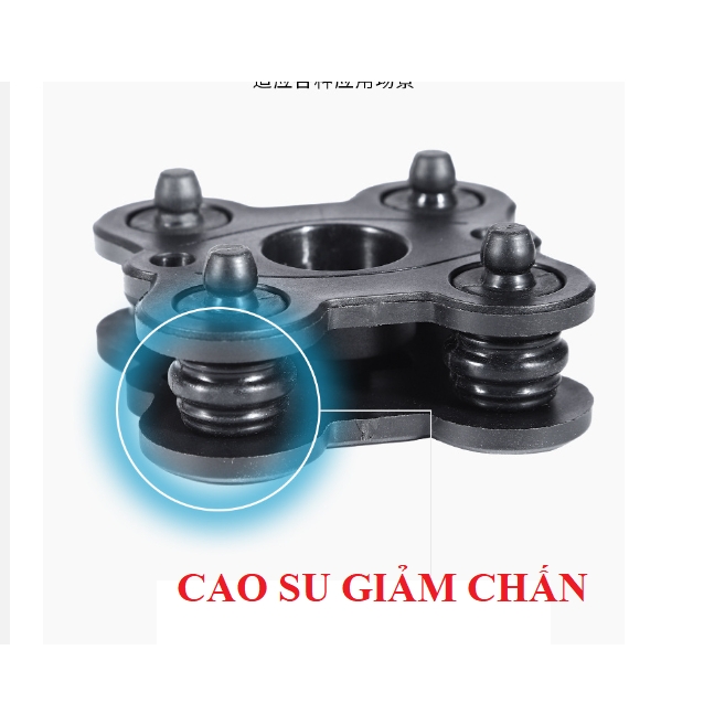 Gía Đỡ Điện Thoại Chống Sốc BSDPP bảo vệ camera gắn chân gương ghi đông xe máy hấp thụ lực chống giật
