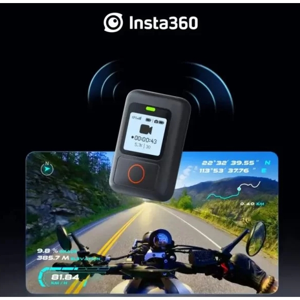 GPS Action Remote Insta360 X4 X3 X2 RS - Thiết bị điều khiển từ xa Insta360 có hỗ trợ GPS
